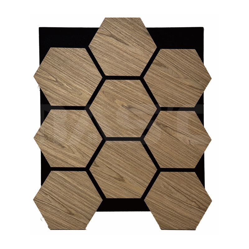 Sechseckige schallabsorbierende Platten